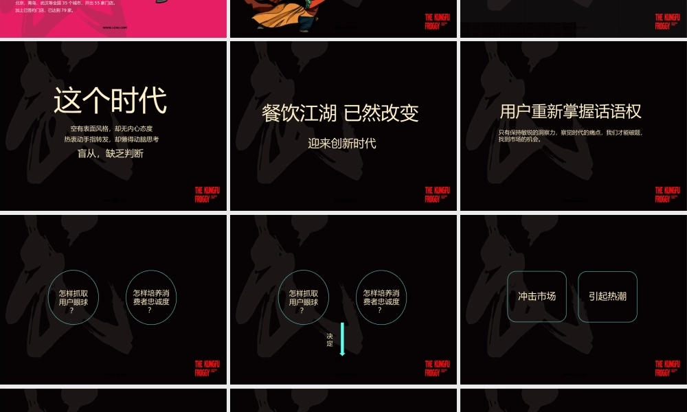 81.特色主题餐厅功夫小子蛙小侠的IP品牌打造秘诀方案.pptx