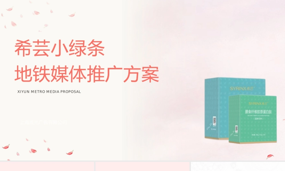 2021希芸小绿条地铁媒体推广方案.pptx