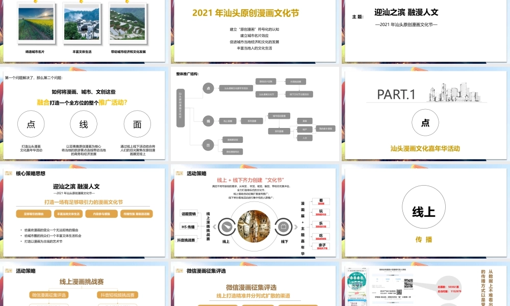 2021亚青赛原创漫画城市推广整合营销策划方案.pptx