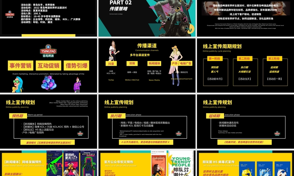 2022青岛啤酒世界杯主题派对活动策划方案.pptx