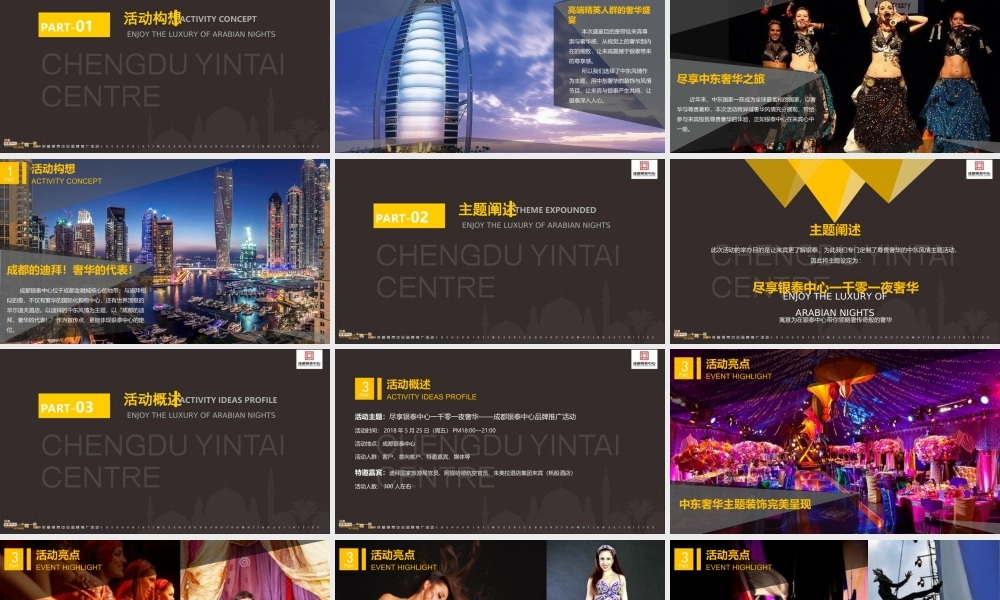 成都银泰中心一千零一夜的奢华品牌推广活动策划案.ppt