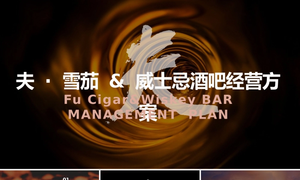 夫 · 雪茄 & 威士忌酒吧经营方案.pptx
