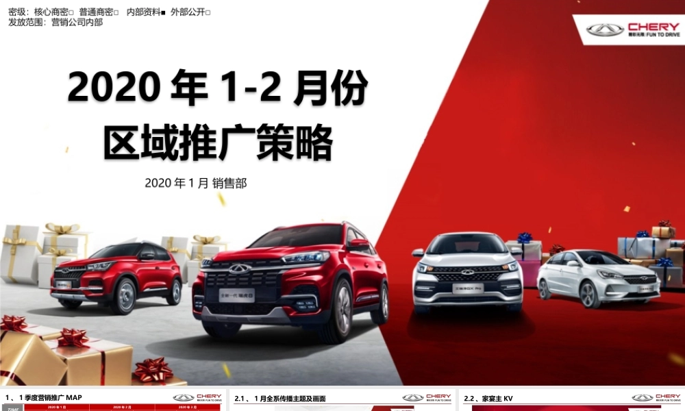 奇瑞2020年1-2月份区域推广手册.pptx