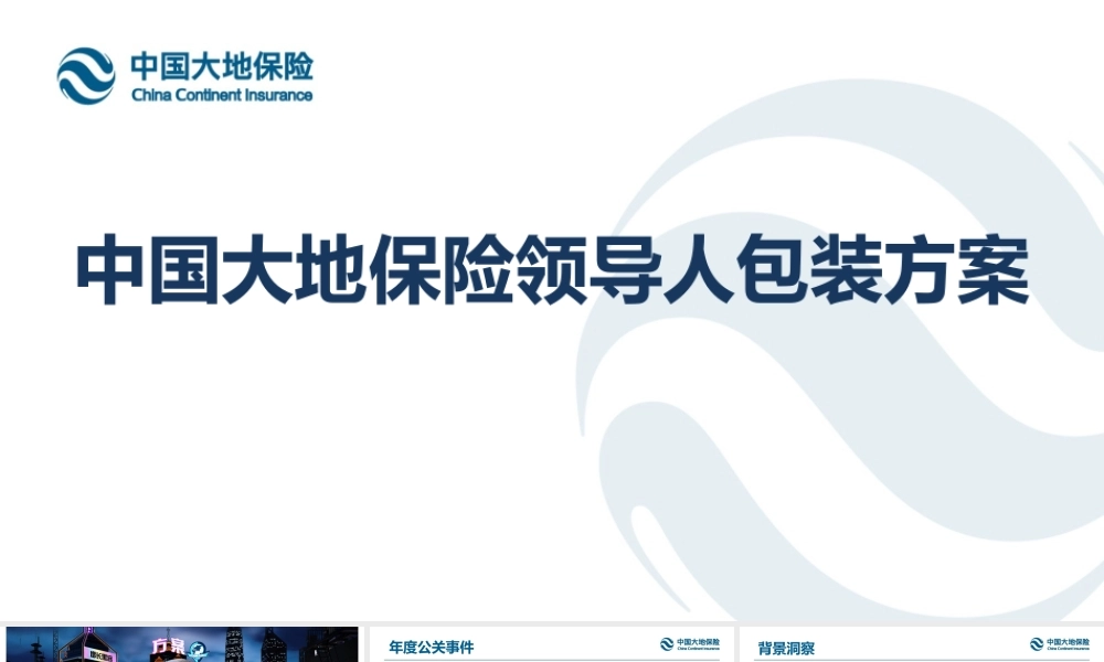 中国大地保险领导人包装方案.pptx