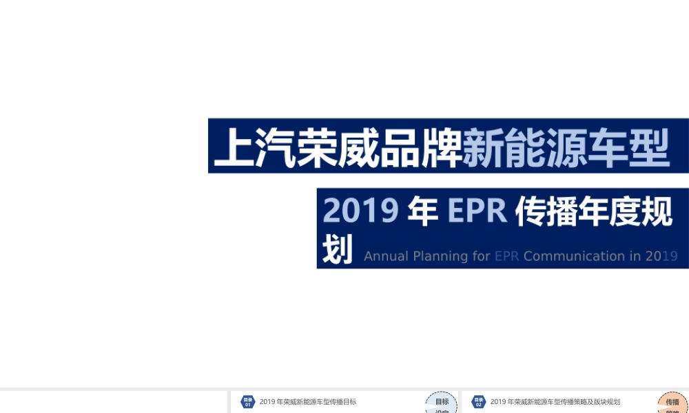 【硕为思】2019年上汽荣威新能源车型EPR传播年度规.pptx