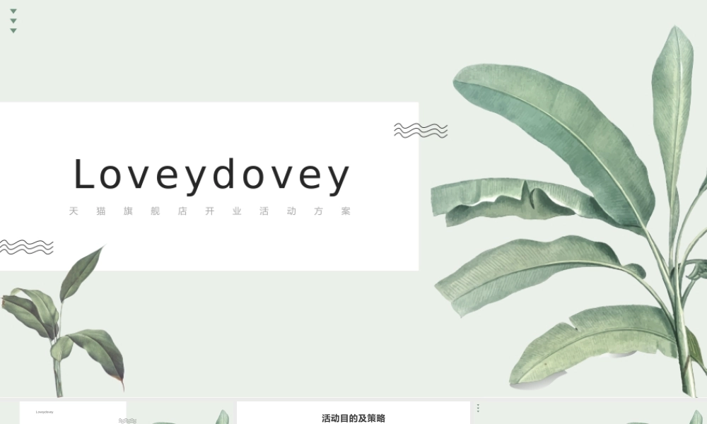 Lovey dovey 天猫旗舰店开业活动方案.pptx