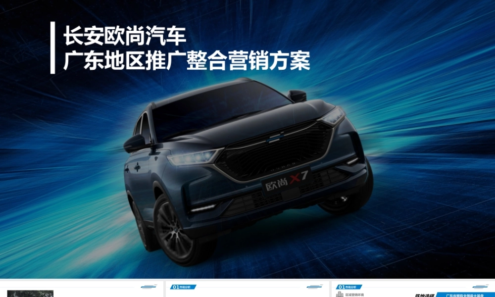 长安欧尚汽车广东地区推广整合营销方案.pptx