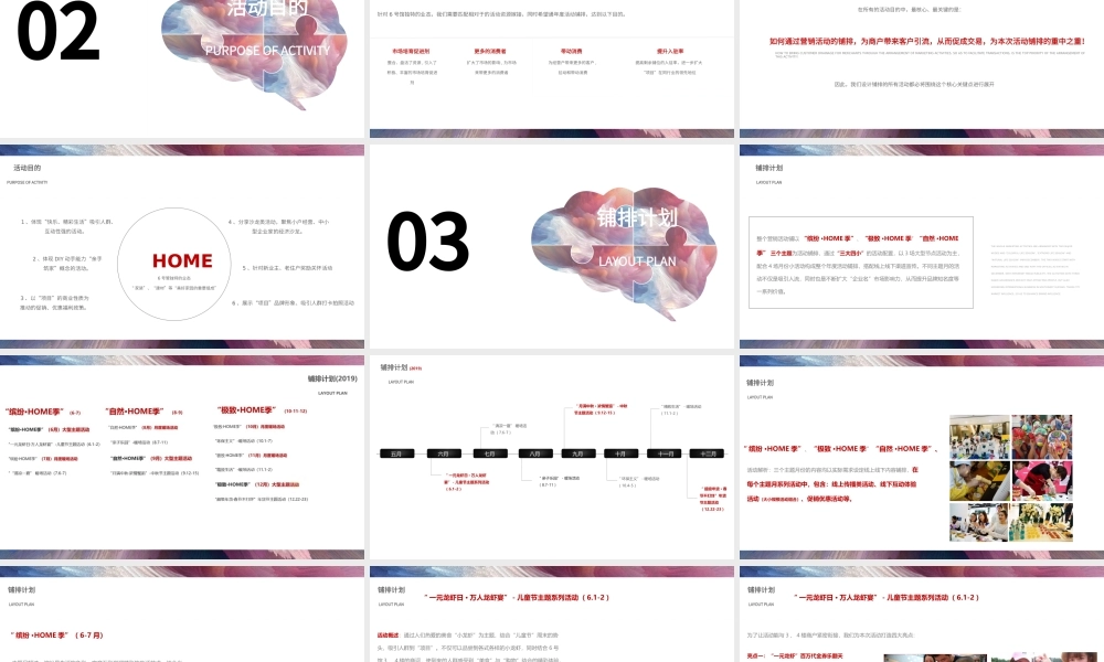 2019商场年度活动铺排策划全案（节点+费用+线上线下）.pptx