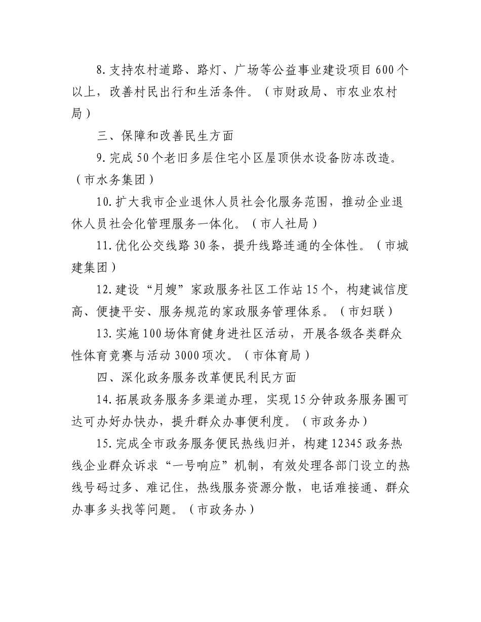 2023年“我为群众办实事”项目清单 （单位篇）.docx_第2页