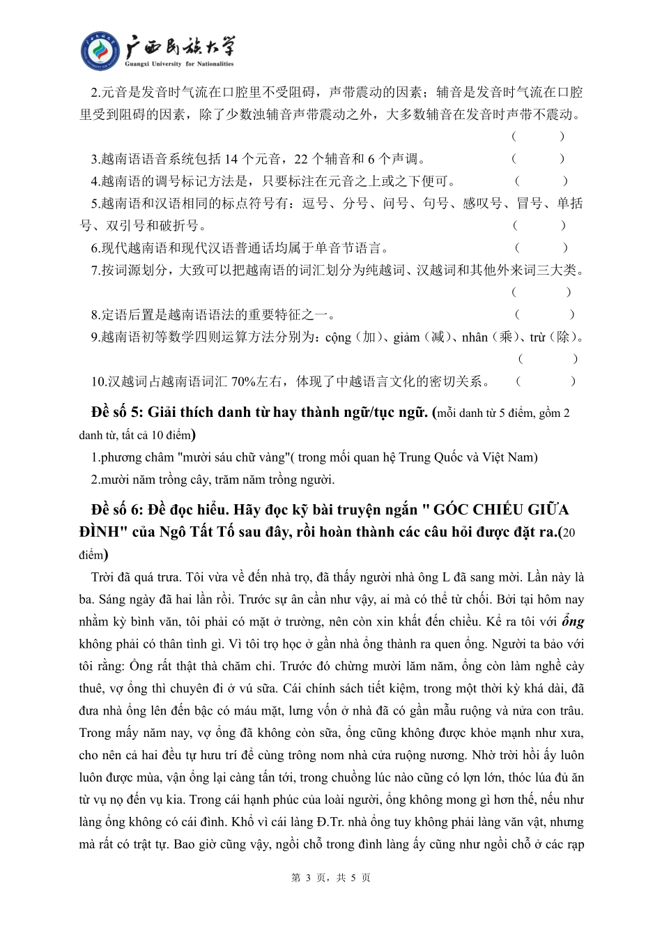 221 翻译硕士越南语 （试卷B卷）.pdf_第3页
