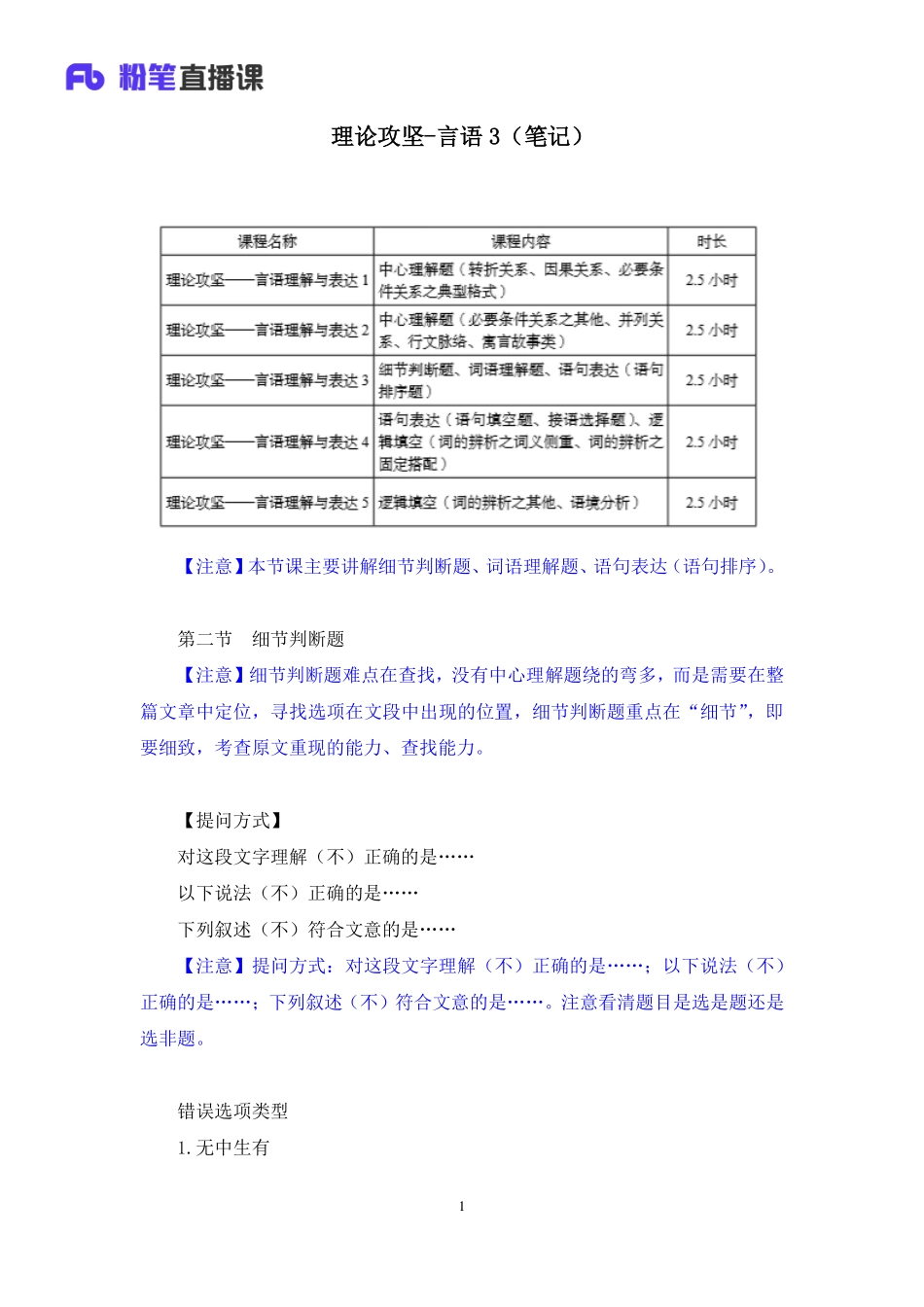 2020.04.17+理论攻坚-言语3+梅宇+（笔记）（2020非联考职业测验综合应用系统班-1期）.pdf_第2页