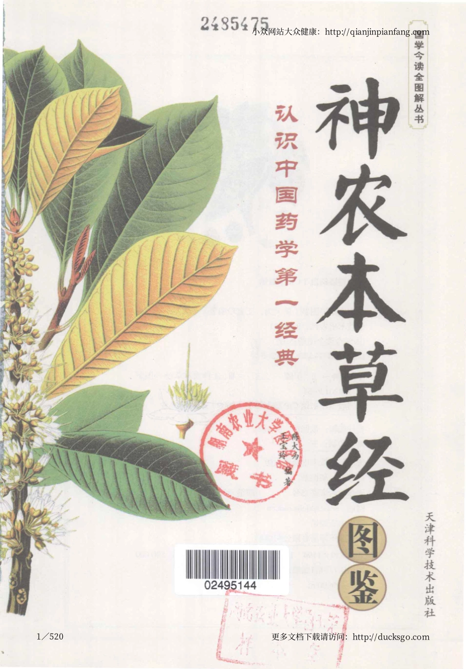神农本草经图鉴（陈大为、王宝玲）（高清版）@qianjinpianfang.com.pdf_第1页