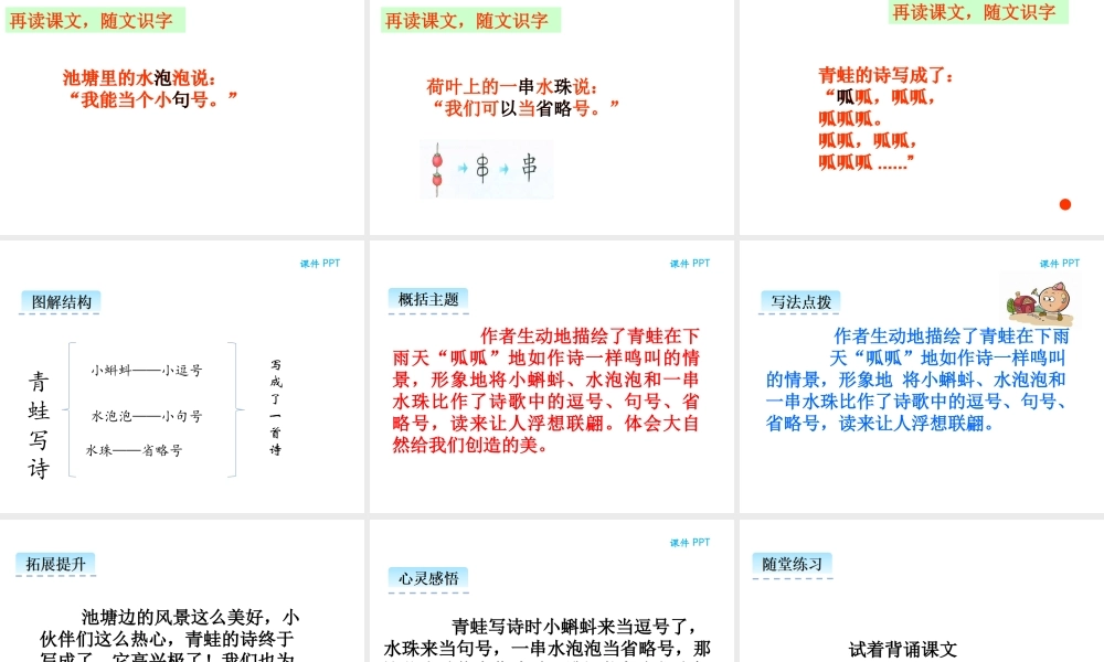 7青蛙写诗.ppt
