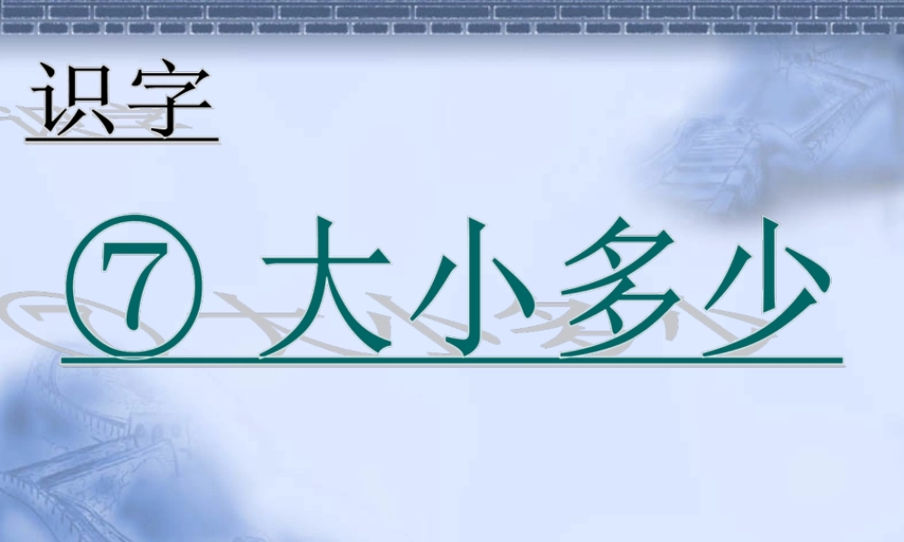 （课堂教学课件2）大小多少.ppt