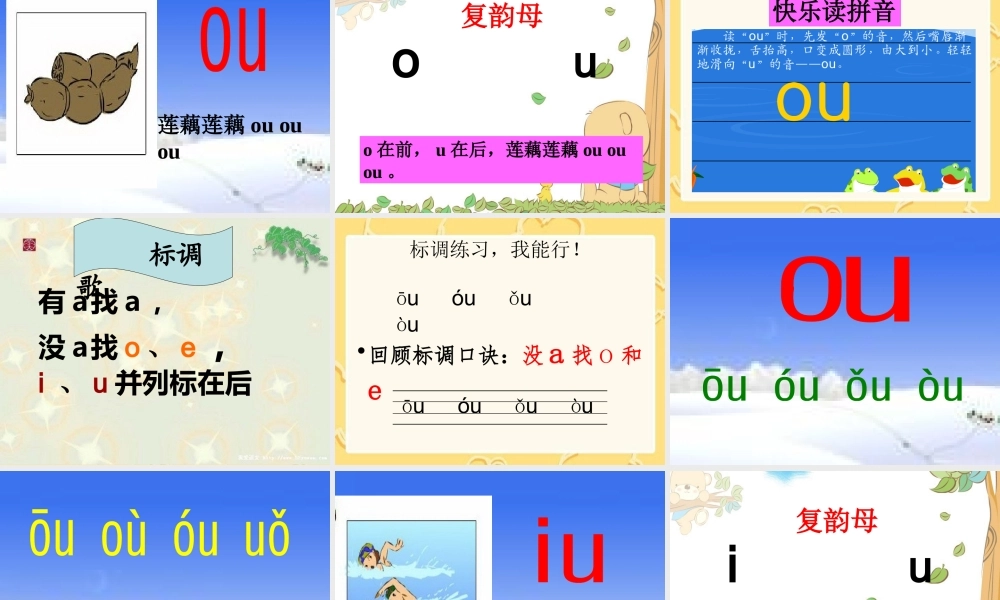 （课堂教学课件3）ao ou iu.ppt