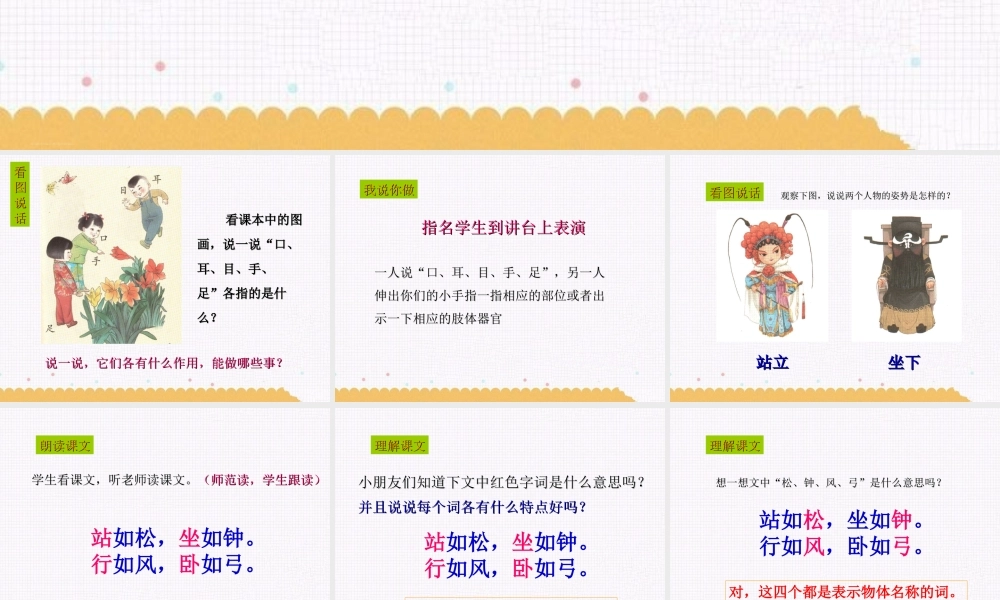 （课堂教学课件3）口耳目.ppt