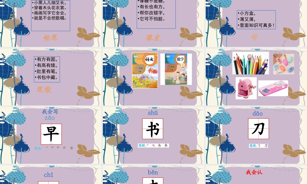 （课堂教学课件3）小书包.ppt