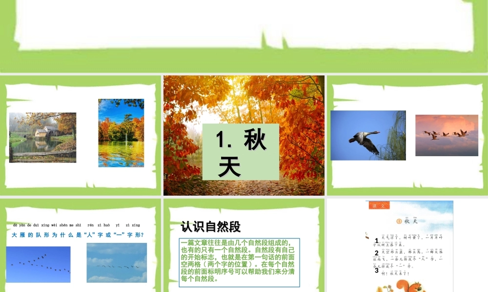 （课堂教学课件3）秋天.ppt
