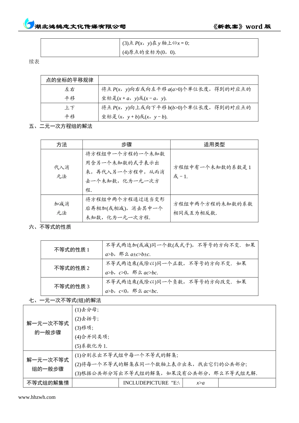 7年级下册数学常用公式、性质及定理.doc_第2页