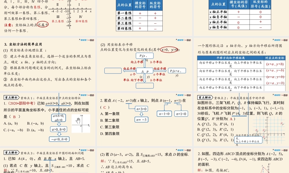 7.3平面直角坐标系小结.pptx