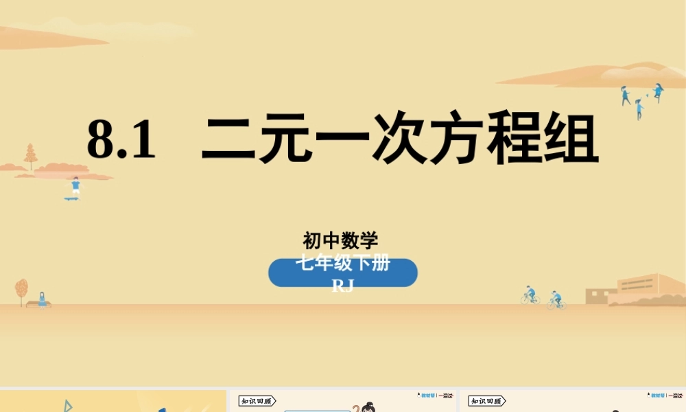 8.1二元一次方程组 .pptx