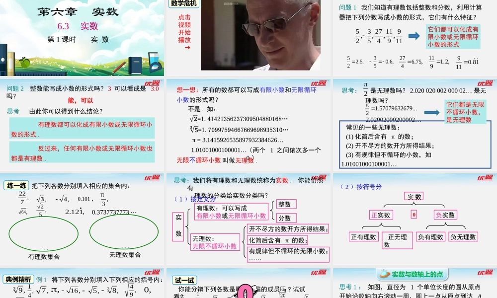 6.3 第1课时 实数.pptx