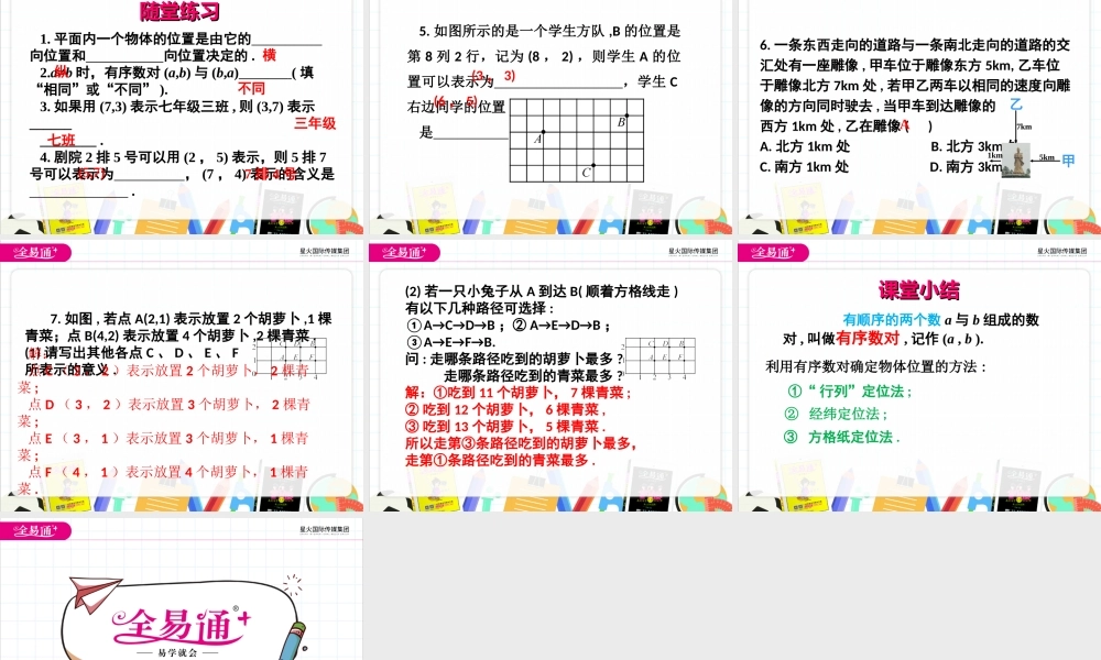 7.1.1有序数对.ppt