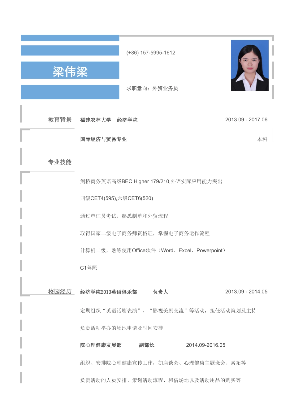 应聘外贸业务员_梁伟梁_福建农林大学_15759951612(3).doc_第1页