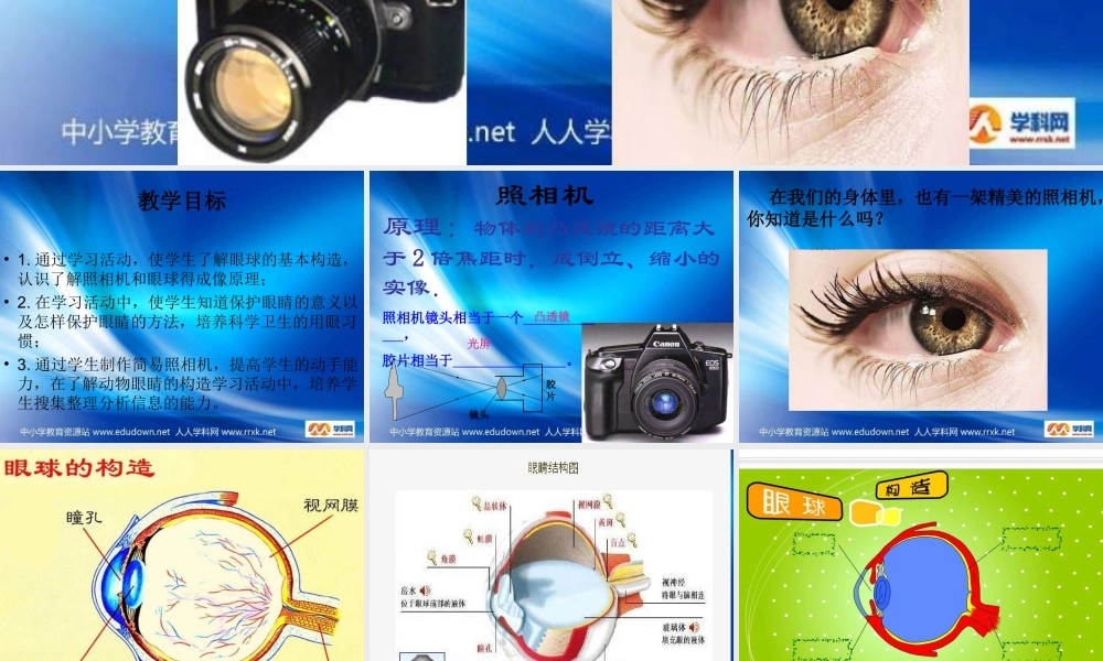青岛小学科学四下《14 照相机和眼睛》PPT课件 (1)【加微信公众号 jiaoxuewuyou 九折优惠 qq 1119139686】.ppt