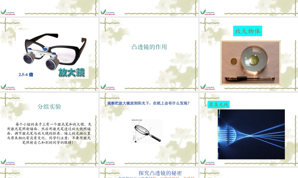 青岛小学科学四下《13 凸透镜》PPT课件 (10)【加微信公众号 jiaoxuewuyou 九折优惠 qq 1119139686】.ppt