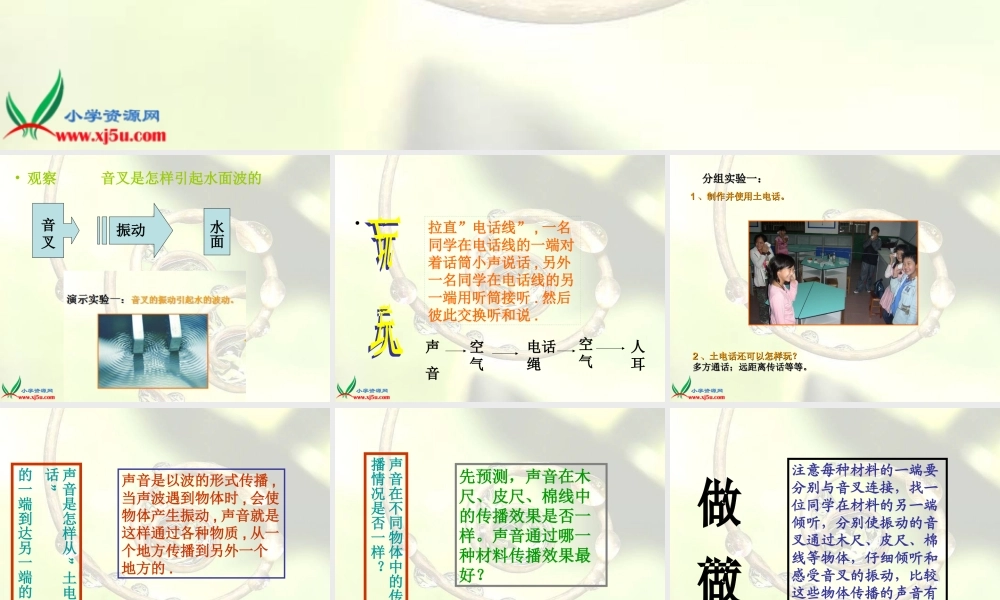 青岛小学科学五上《11 谁能传播声音》PPT课件 (2)【加微信公众号 jiaoxuewuyou 九折优惠 qq 1119139686】.ppt