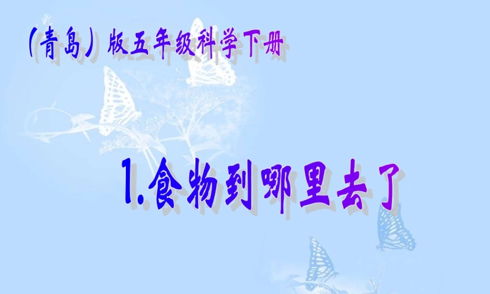 青岛小学科学五下《1.食物到哪里去了》PPT课件【加微信公众号 jiaoxuewuyou 九折优惠 qq 1119139686】.ppt