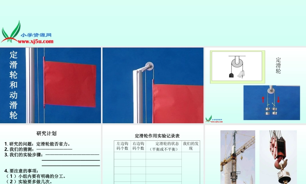 青岛小学科学五下《20.滑轮》PPT课件 (2)【加微信公众号 jiaoxuewuyou 九折优惠 qq 1119139686】.ppt