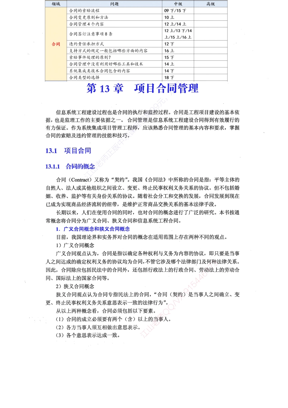【教材划重点第13章】项目合同管理【柯基资源网www.fjha.net】.pdf_第1页