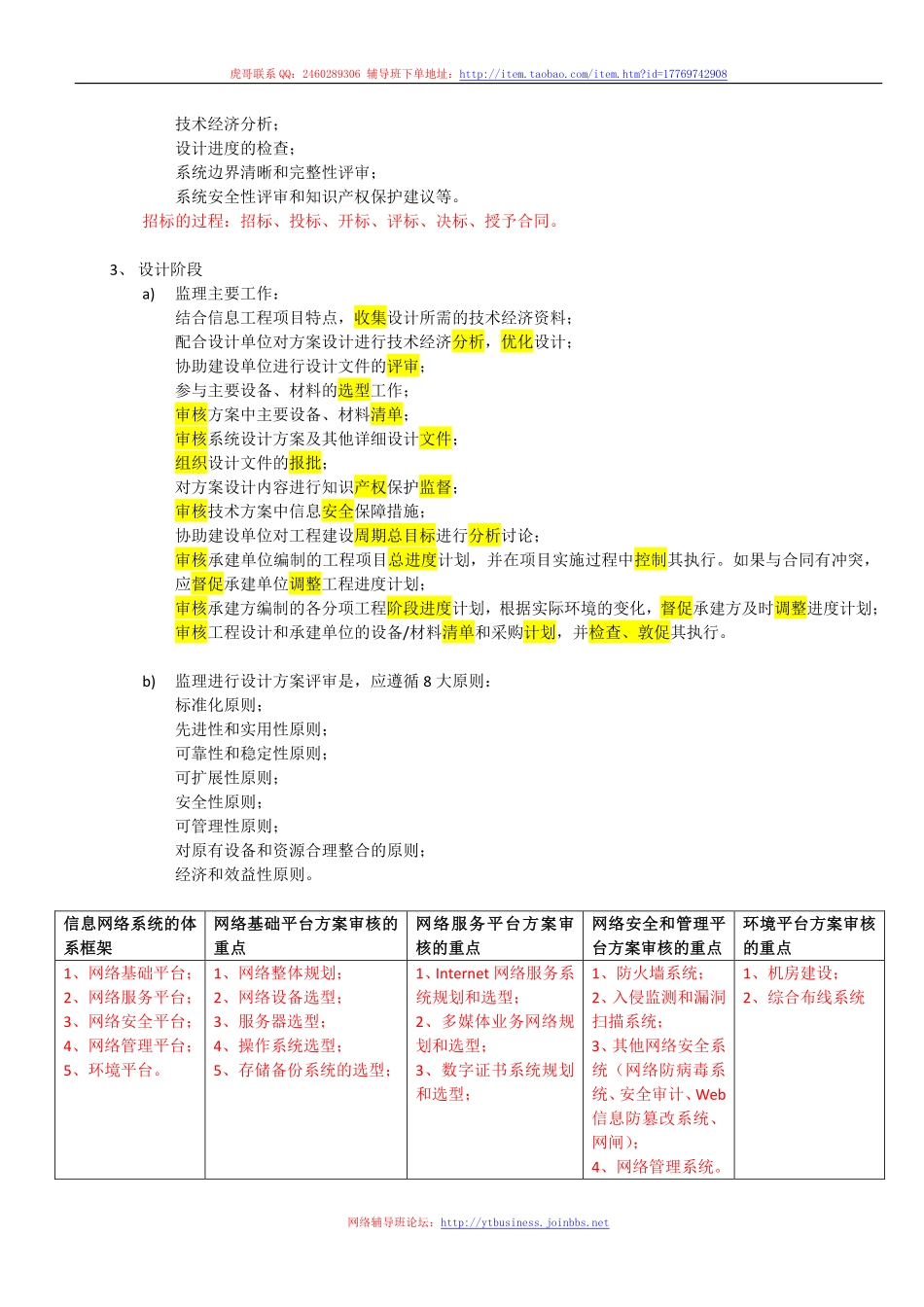 8.信息网络系统监理（第八讲 2016-03-07）整理笔记.pdf_第2页