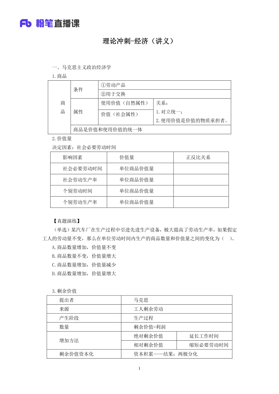 2019.03.15 理论冲刺-经济 孙艺玮 （讲义+笔记）.pdf_第2页