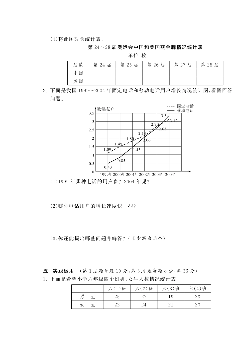 第五单元达标测试卷·数学北师大版六上-课课练.pdf_第3页
