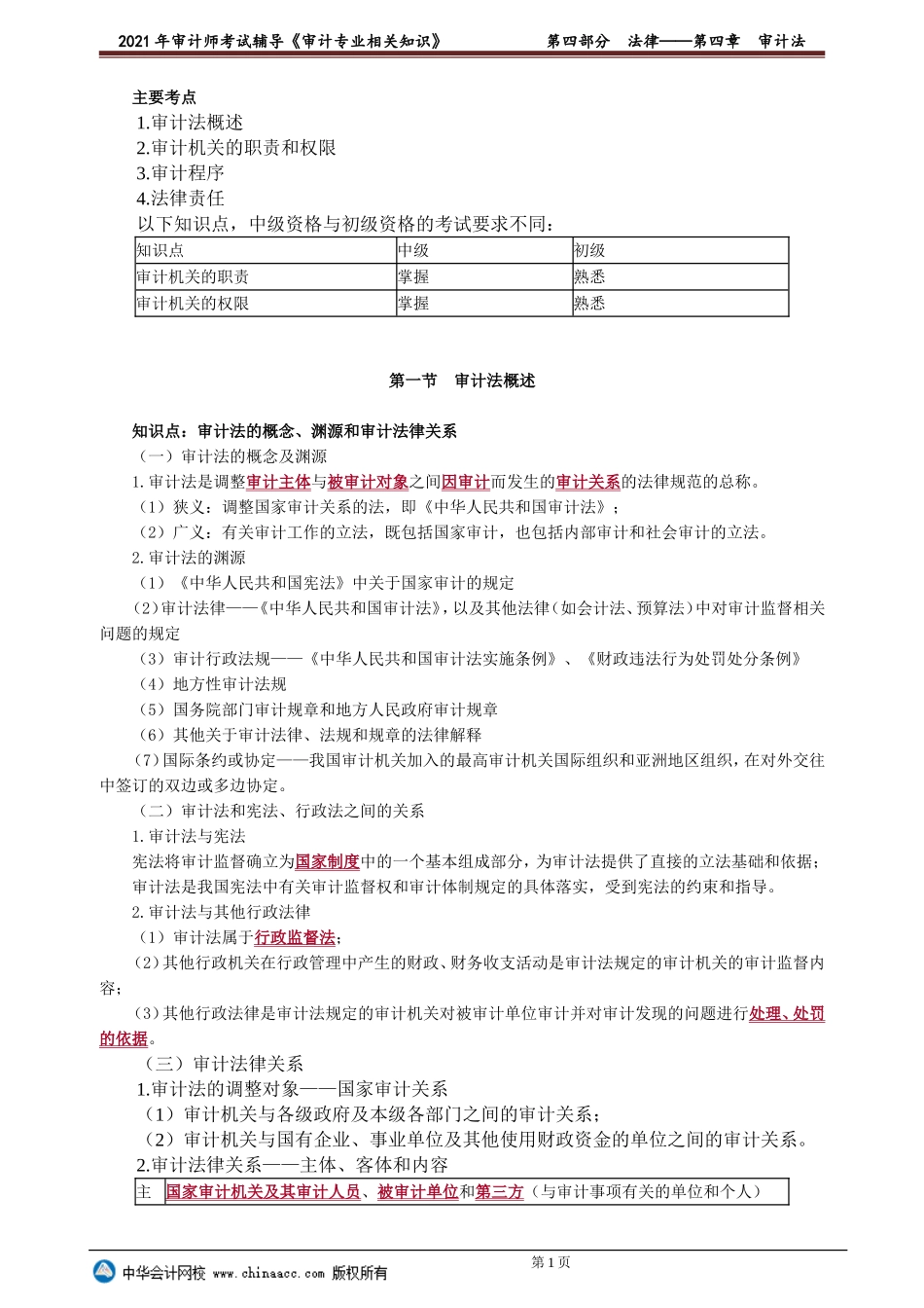 第四章　审计法 .doc_第1页