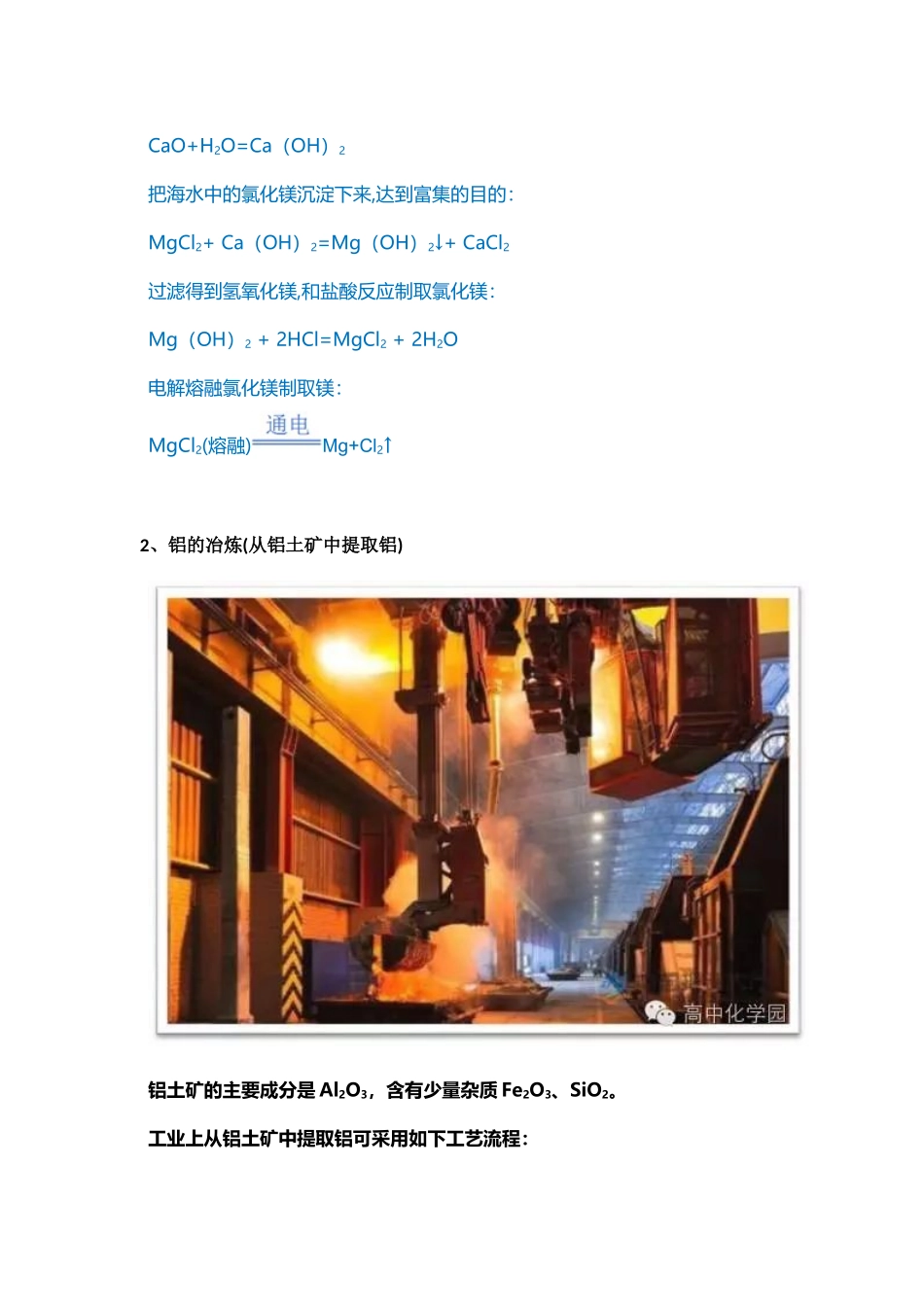 高中化学无机物工业合成方法大全！.docx_第2页