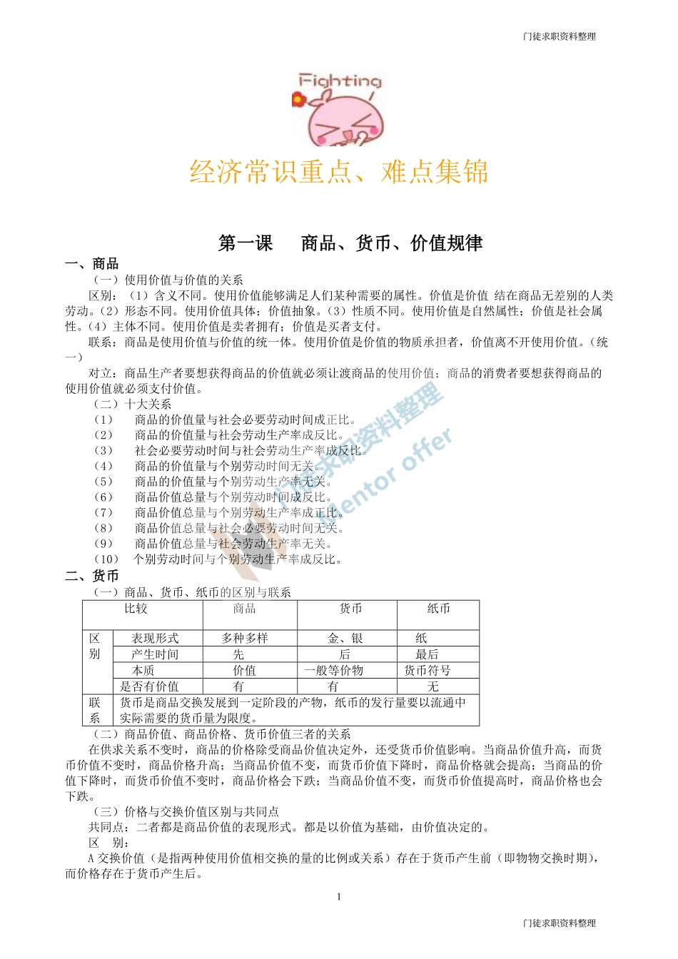 经济常识重点、难点集锦！！！.pdf_第1页