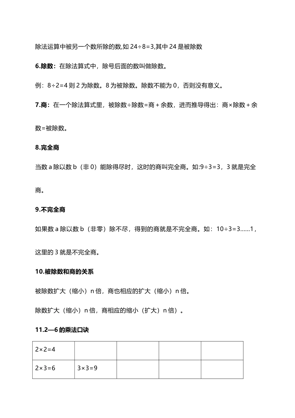 人教小学数学2下 知识点概括总结（4页）.docx_第2页