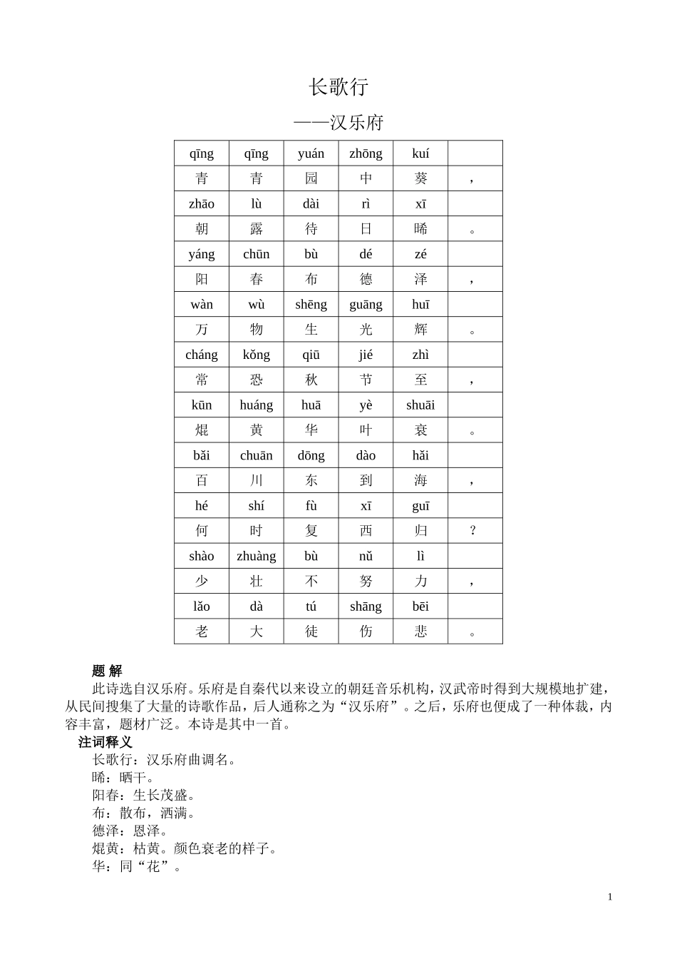 小学生必背古诗80首.doc_第1页