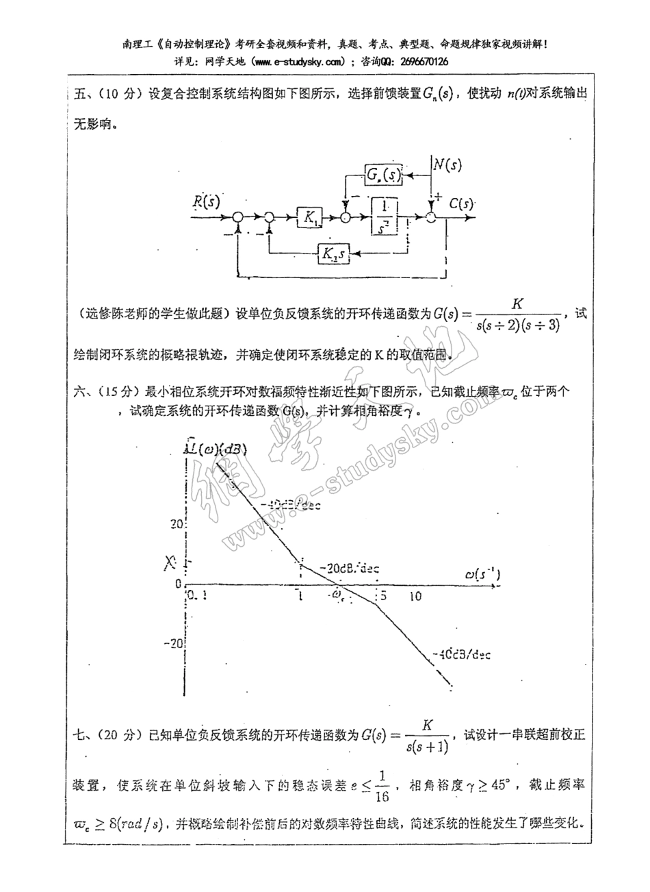 南理工2004年《控制工程基础》期末试题.pdf_第2页