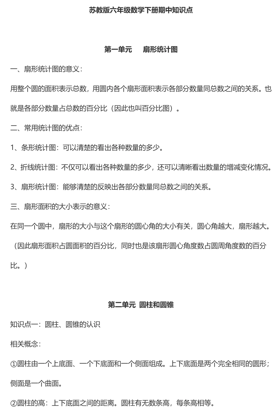 苏教版 数学6年级下册期中知识点.pdf_第1页
