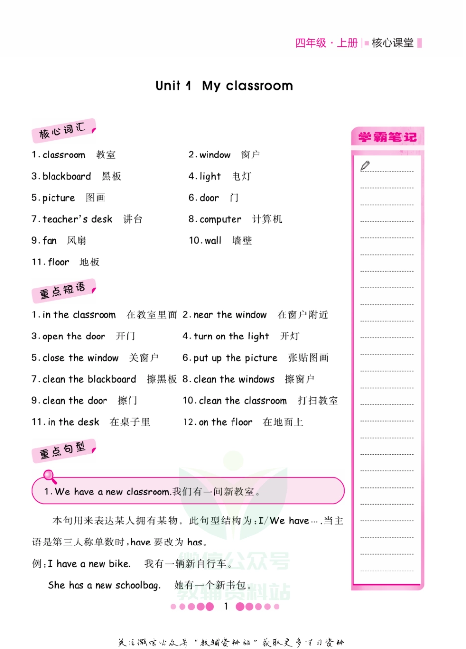 四年级上册英语人教PEP版知识清单.pdf_第2页