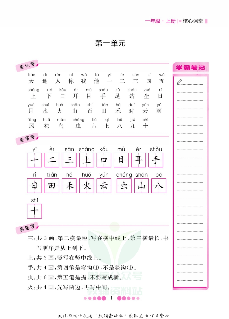一年级上册语文部编版知识清单.pdf_第2页
