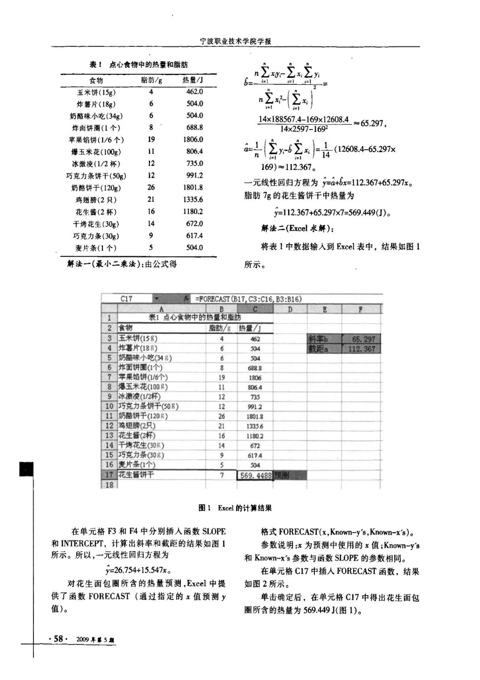应用Excel对一元线性回归模型的分析.pdf_第2页