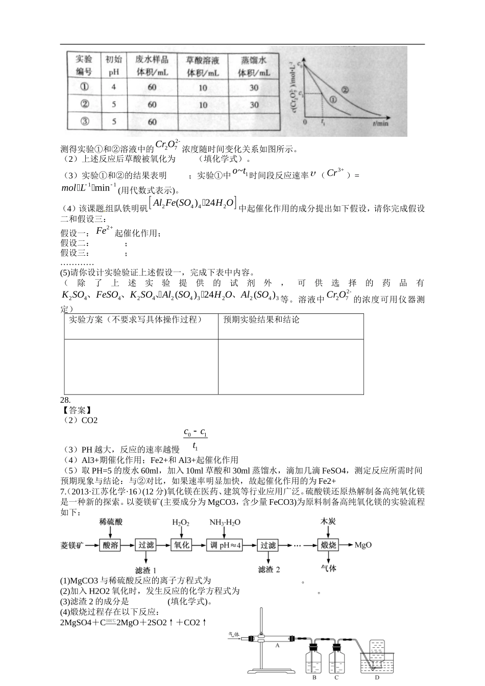 【十年高考】2004-2013年高考化学试题分类汇编——化学实验设计（共计156页）.doc_第3页