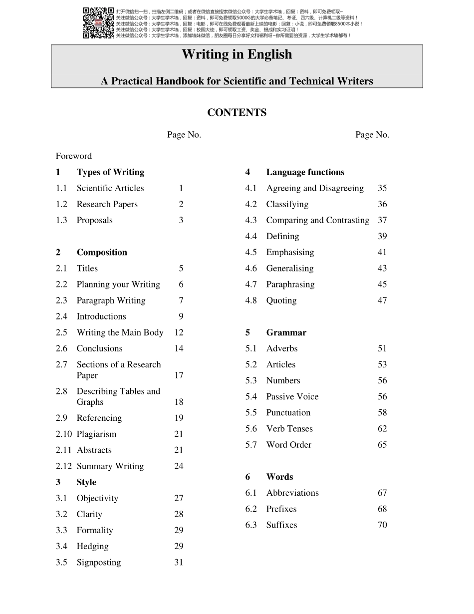 Writing In English, A Practical Handbook for Scientific and Technical Writers (2000).pdf_第2页