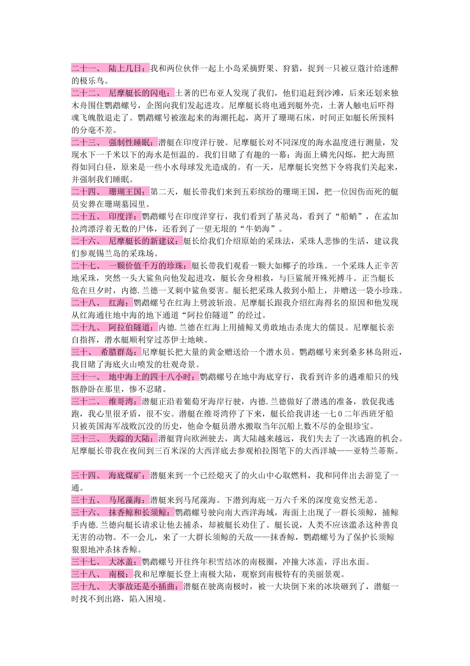 《海底两万里》名著知识要点+课后测试.docx_第3页